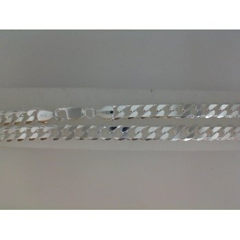 925 Sterling Silver Rhodium Plated Small Link Bracelet