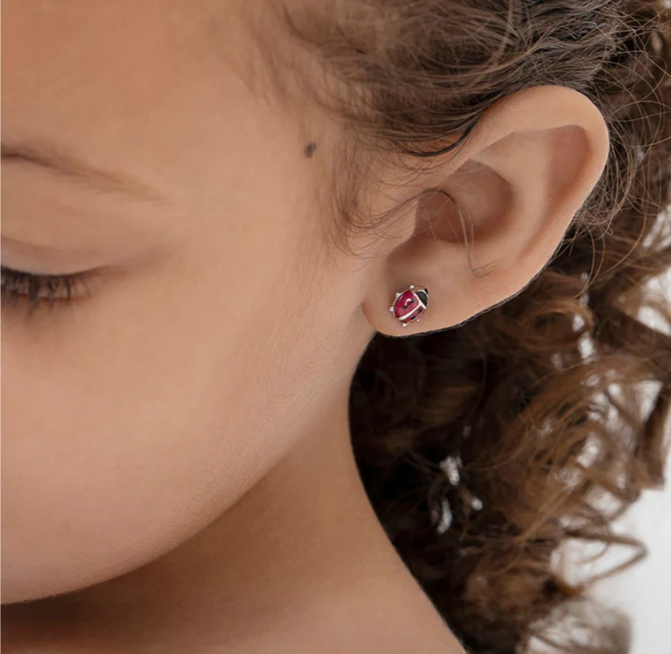 Ladybug Pendant set with chain- for kids