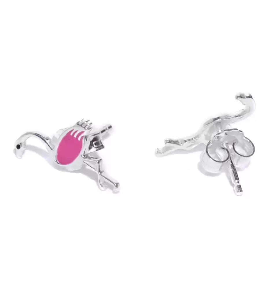 Flamingo earrings - for kids