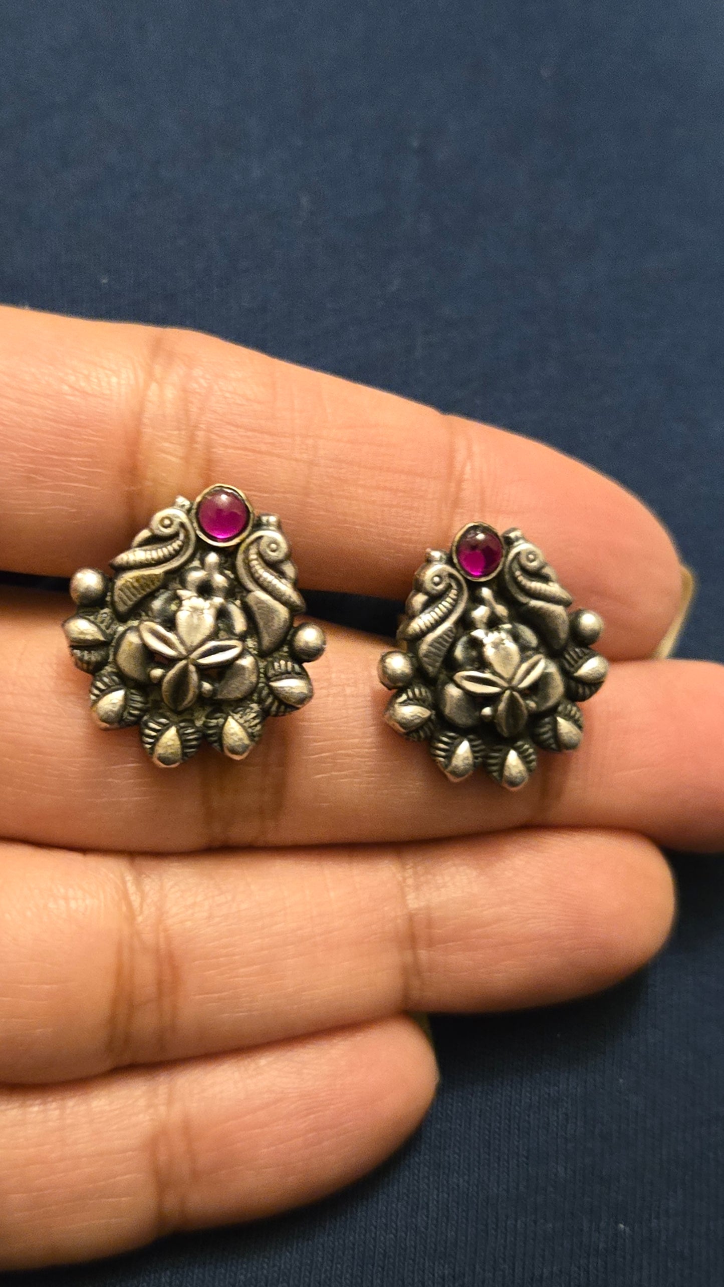 Temple jewellery screw Earrings -Studs