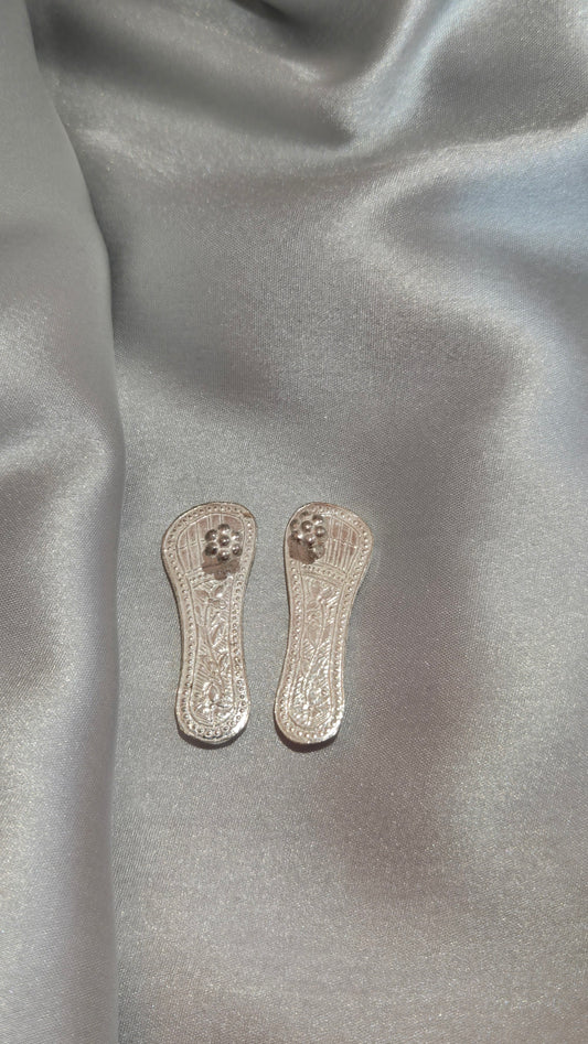 Pure Silver Charan Paduka