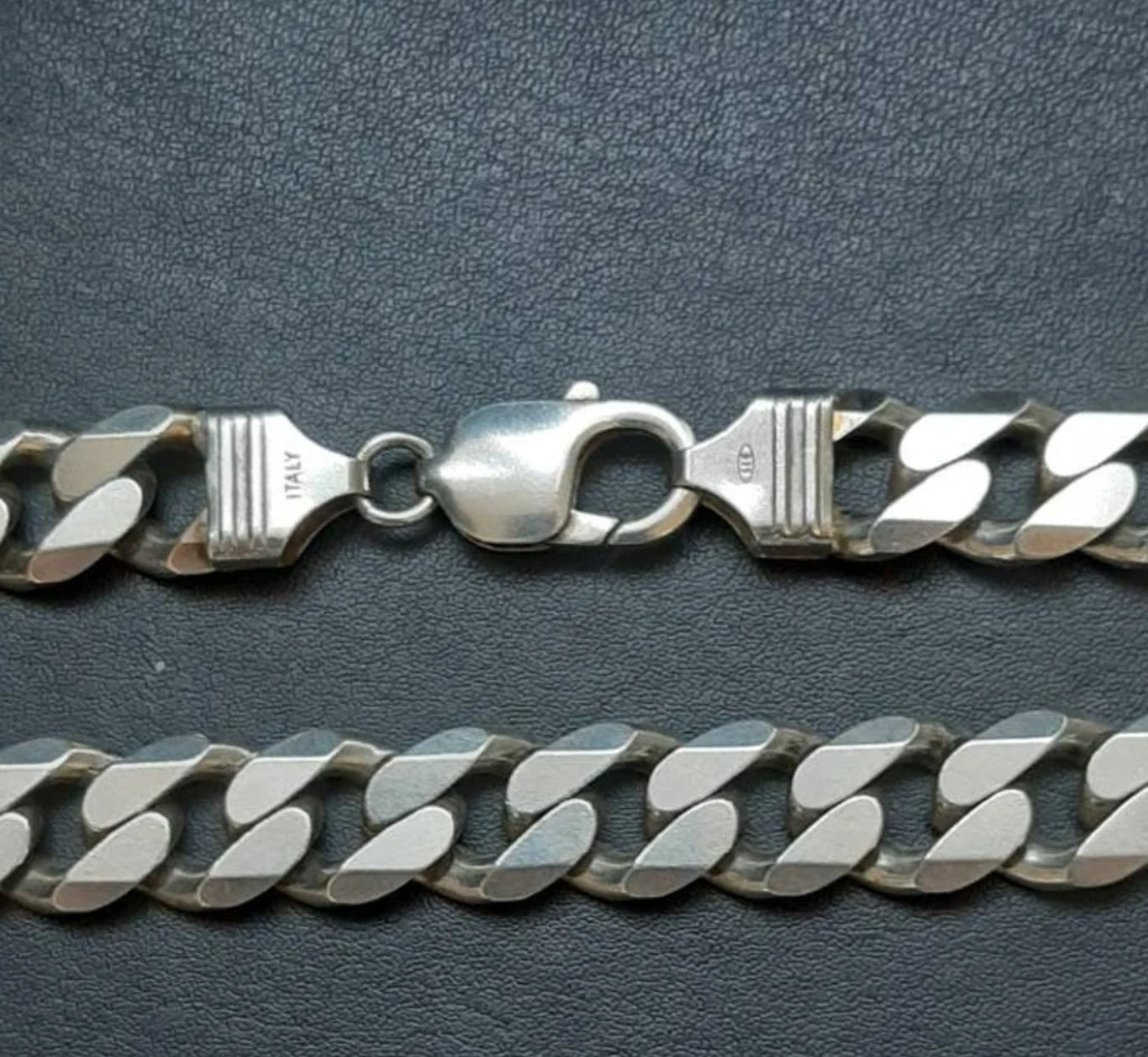 925 Sterling Silver Rhodium Plated Big Link Bracelet