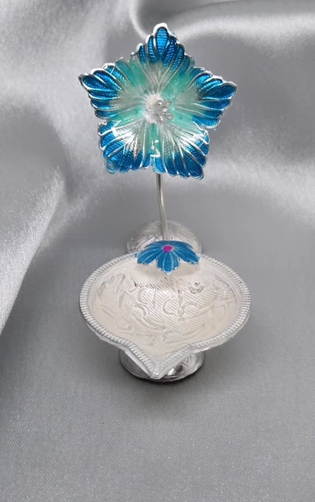 Pure Silver Niranjan Diya